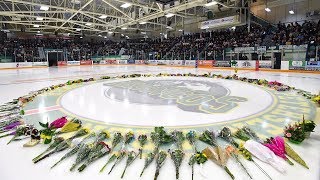 Vigil held for the victims of Humboldt Broncos bus crash [upl. by Candace]