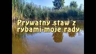 Prywatny staw z rybami  moje rady [upl. by Ayhtak948]