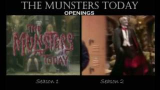 The Munsters Today Seasons 1 and 2 openings comparison [upl. by Neerahs]