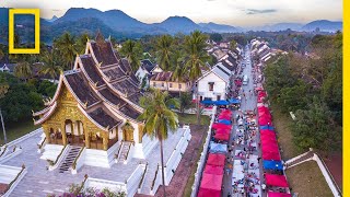 Explore the Stunning Beauty of Laoss Louangphrabang  National Geographic [upl. by Luar]