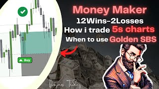 12 Wins 2 Losses Money Maker DTFX Strategy Ft STOIC TRADER Golden SBS and My 5s Chart Trades [upl. by Yentterb]