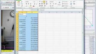 Gráfica posición vs tiempo Excel1avi [upl. by Carpio]