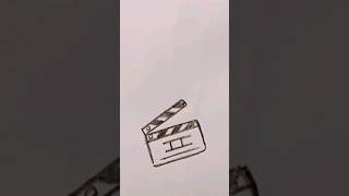 How to draw a clapperboard step by step with easy fast way [upl. by Ikkir]