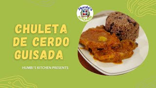 Como hacer CHULETA DE CERDO GUISADA estilo Humbi’s Kitchen how to make STEWED PORK CHOP [upl. by Metzgar]