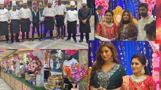 GRAND WEDDING RECEPTION AT MANIKANCHAN BANQUETS RISHRA   BAPPA CATERERS 2023 [upl. by Etteb30]