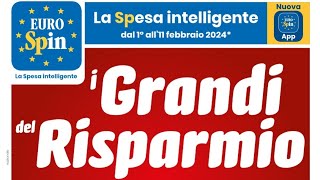 Volantino EUROSPIN🛒dal 1 all11 Febbraio 2024 [upl. by Nosneh494]