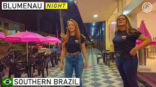 🇧🇷 Blumenau 🇩🇪 Night Walk  The Most German City in Brazil  Southern Brazil 【4K】 [upl. by Laural204]