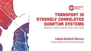 Transport properties of the 1D FermiHubbard model  Fabian HeidrichMeisner [upl. by Daggna669]