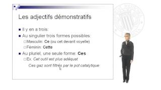 Adjectifs et pronoms démonstratifs  2132  UPV [upl. by Joanie]