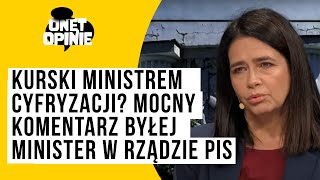 Kurski ministrem cyfryzacji Mocny komentarz byłej minister w rządzie PiS [upl. by Ogir]