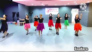 Isadora  Line Dance  Demo  Beauty LD Cheerfull  Mei2 LD Class [upl. by Henden421]