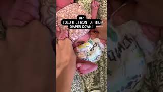 Diapering Tip for Newborn Babies [upl. by Alul708]