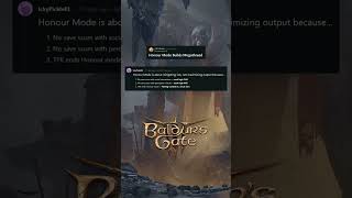 BG3 REDDIT Honor Mode Builds Megathread gaming baldursgate3 bg3 [upl. by Hairu530]