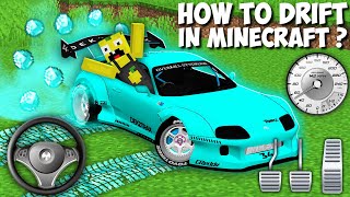 How to do DIAMOND DRIFT in Minecraft  DIAMOND TOYOTA SUPRA DRIFT CAR [upl. by Lundgren]