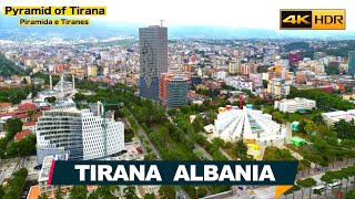 Tirana Albania📍Piramida e Tiranës 🖐 Pyramid of Tirana  Tiranë Shqipëri📍🇦🇱 Vlog Shqip 4K HDR [upl. by Epner]