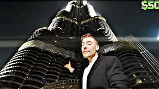 Mr beast Burj Khalifa Ka Top Pa Char Gaya 🤷 mrbeast [upl. by Ahsienal]