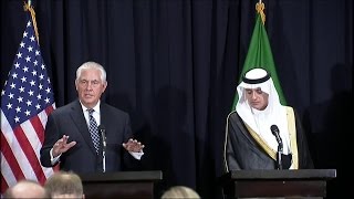 Remarks With Saudi Foreign Minister Adel alJubeir at a Press Availability [upl. by Ayhdnas]