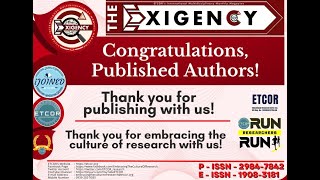 Congratulations Published Authors The Exigency Magazine [upl. by Sky]