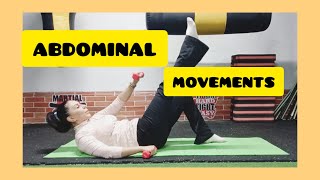 Abdominal movements🥰 with Pilates dumbbells👌 [upl. by Bal]