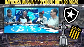 reações URUGUAIAS à carta do BOTAFOGO e CONMEBOL  PEÑAROL jogará no CENTENÁRIO [upl. by Junia]