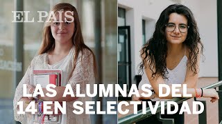 SELECTIVIDAD  Las dos estudiantes que han obtenido un 14 de 14  España [upl. by Ennovyhs]