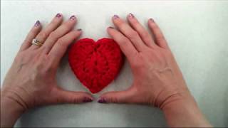 How to Crochet a Heart Shaped Scrubby using Tulle  Heart Shape Dish Scrubber [upl. by Beauregard]