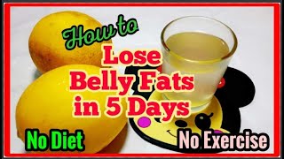 How to lose Belly Fat in 3 days Super Fast NO DIETNO EXERCISE Weight Loss Drink [upl. by Lednic9]