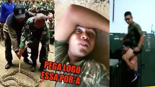 Recrutas Bisonhos do Exército Brasileiro 24  TENTE NÃO RIR [upl. by Orrocos]