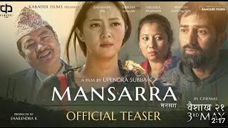 MANSARRA official Teaser2024BAISHAKH21Dayahang RaiMiruna Magar [upl. by Siger555]