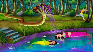 জলপরীর পুকুরে পঞ্চমুখী সাপ এসে  Jalpari O Bhuter Cartoon  Notun Bangla Golpo  Bengali Fairy Tales [upl. by Ulric]