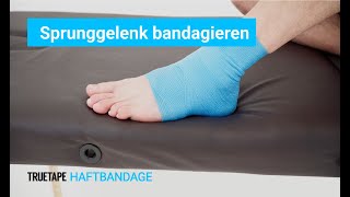 TRUETAPE® Sprunggelenk bandagieren  Anleitung mit der Haftbandage [upl. by Freud]