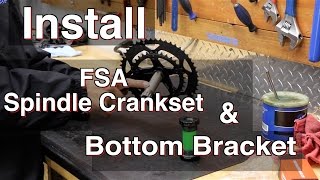 How To install an FSA Threaded Bottom Bracket amp a 24mm spindle Crankset [upl. by Ynnob495]