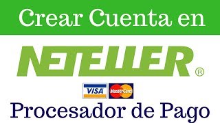 Cómo crear cuenta en Neteller 2018 [upl. by Enert]