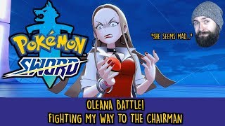 Pokemon Sword and Shield Oleana Battle  The Top of Rose Tower [upl. by Christopher]