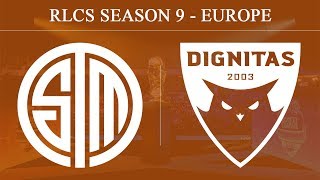 TSM vs DIG  Team SoloMid vs Dignitas  RLCS Season 9  Europe 9th Feb 2020 [upl. by Cynera]