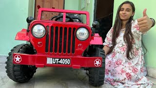 RC Jeep Unboxing Fitting amp Testing  Remote Control Ride On 4x4 Jeep  Shamshad Maker🔥 [upl. by Clorinde]