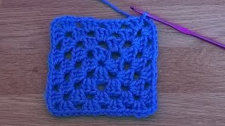 Basic Granny Square  Crochet Tutorial for Beginners [upl. by Leina767]