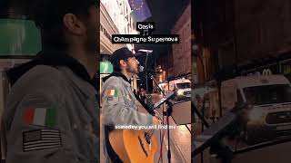 busking on Grafton 📍 Oasis  Noel amp Liam Gallagher 🎵 Champagne Supernova live acoustic cover [upl. by Eeryt]