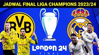 Jadwal Final Liga Champions 2024REAL MADRID VS DORTMUNDUefa Champions League 2024 FinalsLive Sctv [upl. by Henrieta]