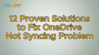 Solved How to Fix OneDrive Not Syncing Problem [upl. by Abbe]