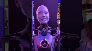 HUMANOID ROBOT Ameca speaks to me [upl. by Nhor]