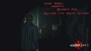 Resident Evil 2 2019  Game World Ambience  Police Station 1F East Hallway [upl. by Irok598]