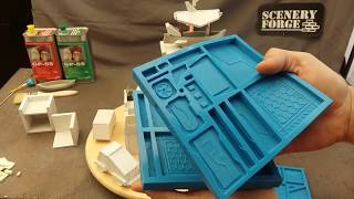 SciFi terrain molds  Moldes de escenografía SciFi Scenery fore [upl. by Sul]