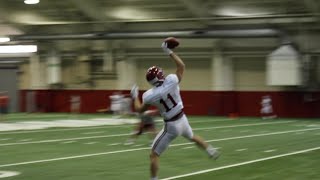 Gehrig Dieter makes nice onehanded catch in practice [upl. by Ransom395]