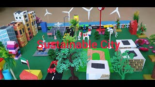 Sustainable City Model Green City Model 3DSchool Project [upl. by Notwal]