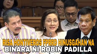 RISA HONTIVEROS HINUSGAHAN SI FPRRD BINARA NI ROBIN PADILLA [upl. by Samid]