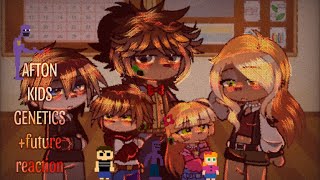 Afton Kids Genetics 🧬⁉️ future reaction past William and Mrs Afton react Gacha Club [upl. by Archambault40]