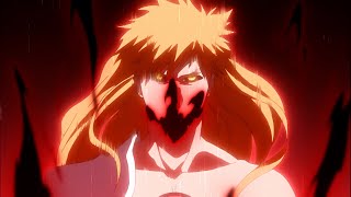 『BLEACH 千年血戦篇』Ichigo full Hollowfication and overwhelmed Ulquiorra spiritual powers [upl. by Arihaj390]