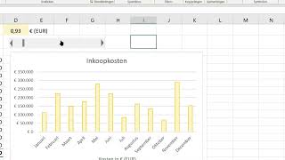 De schuifbalk gebruiken in Excel [upl. by Elicul]