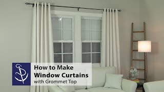 How to Make a Window Curtain with Grommet Top [upl. by Htebaras513]